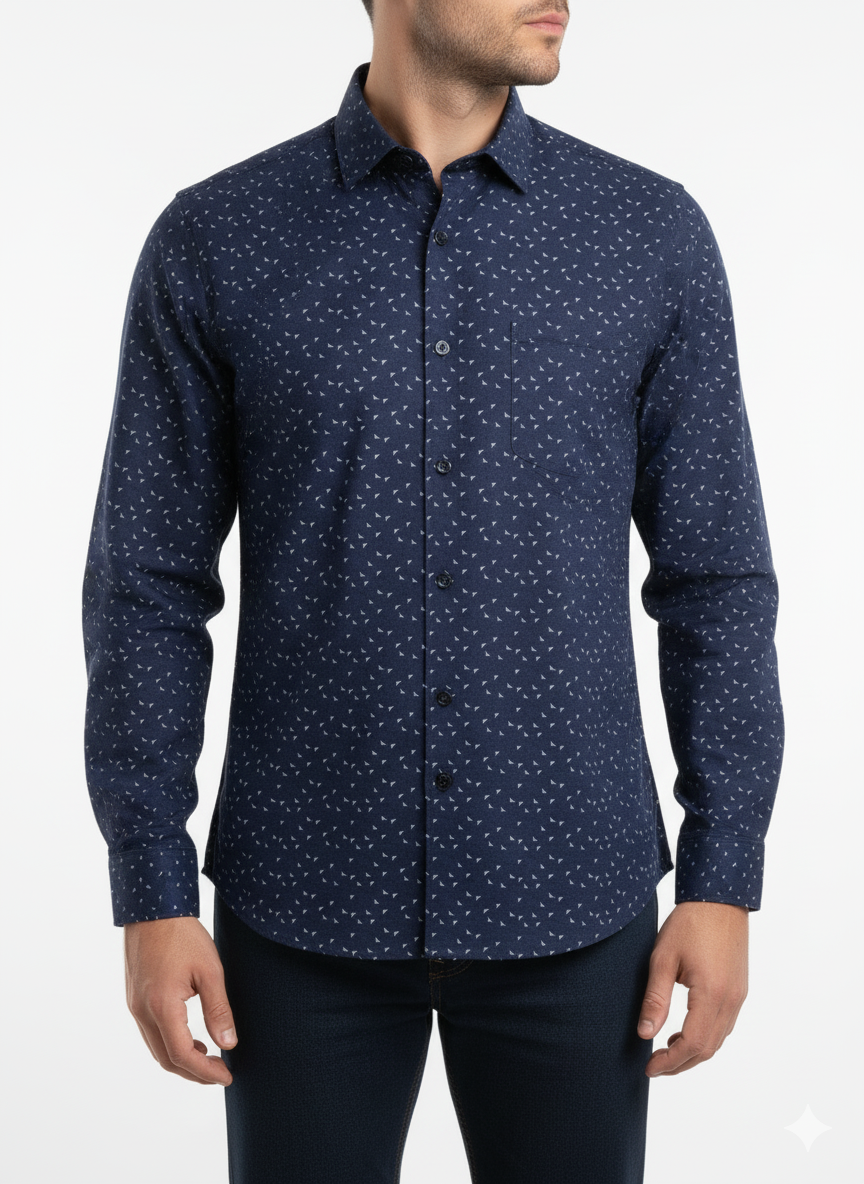 SOBJECT NAVY BLUE 1 Men's Shirt