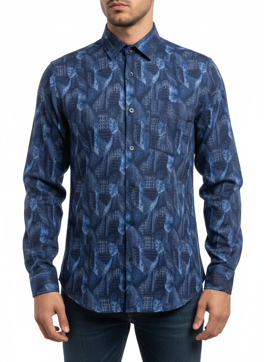OBJECT NAVY BLUE 1 Men's Shirt