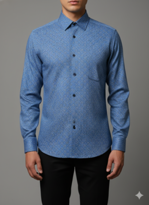 GEOMETRIC BLUE 2 Men's Shirt