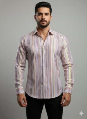 LINE MULTI COLORS 1 Men's Shirt